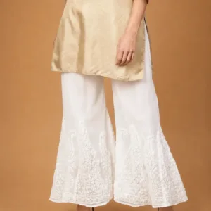 Georgette Chikankari Kalidar Sharara