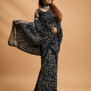 A Chikankari Closet Georgette Saree