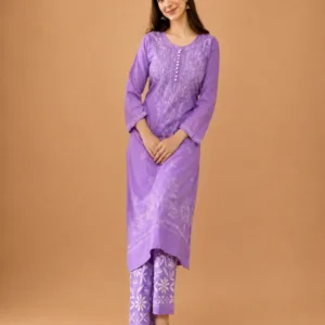 Chikankari Dobby Cotton Co-ord Set