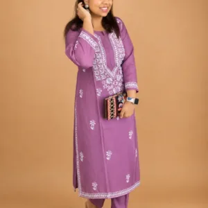 Modal Cotton Chikankari Kurta